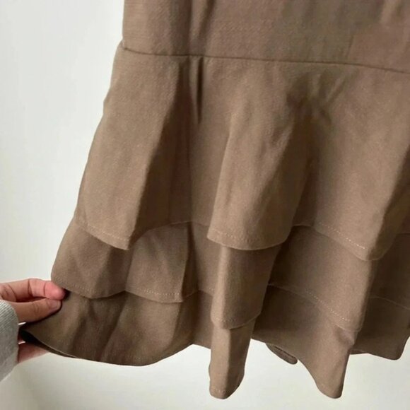 Vintage wool high waist ruffle hem pencil skirt made in France - Picture 10 of 12